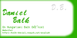 daniel balk business card